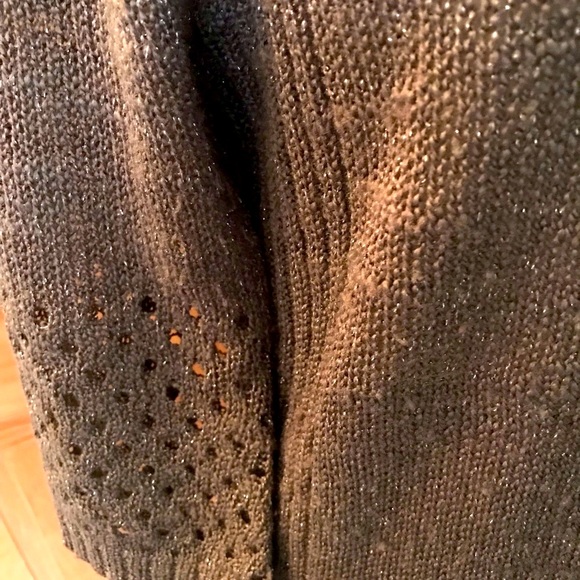 Sage Green Cardigan,Sparkle Knit, L/XL Longer Length, St. Patrick’s Day Sweater. - Picture 4 of 8